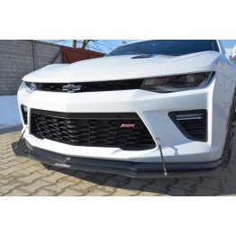 Накладка сплиттер на передний бампер на Chevrolet Camaro VI 2SS